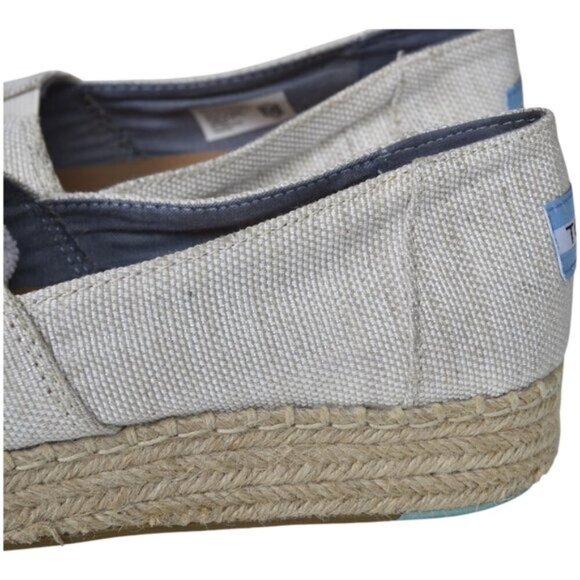 Toms Alpargata Rope 2 0 Espadrille Slip On Shoe Neutral Tan Size 8 5 - Picture 3 of 3